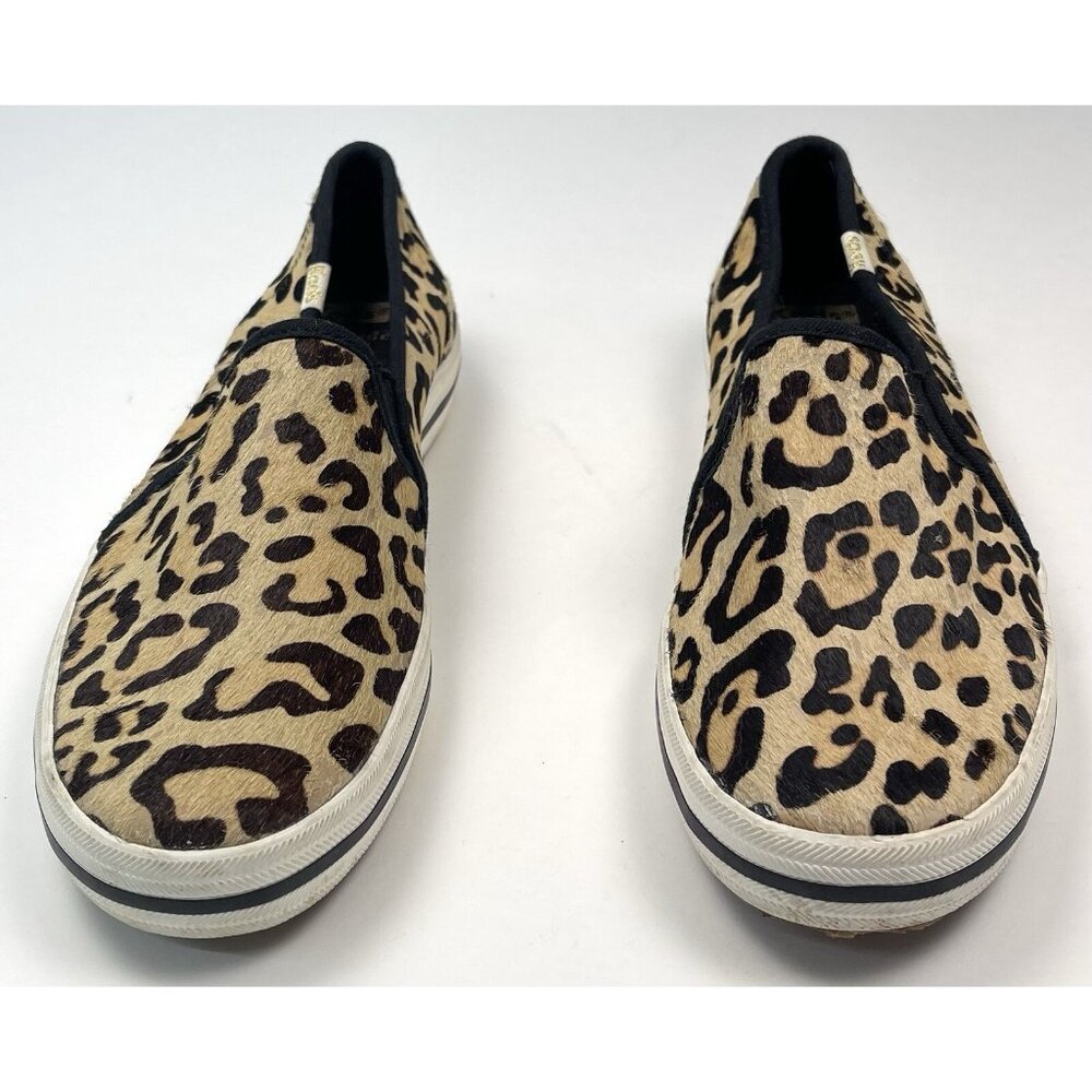 KEDS for KATE SPADE NY Womens US 8 Leopard Cow Hide SNEAKERS Shoes WH57797 EUC - Picture 4 of 8